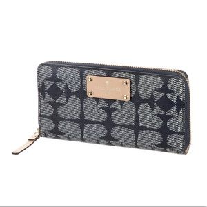Kate Spade pebbled ace of spades neda walllet
